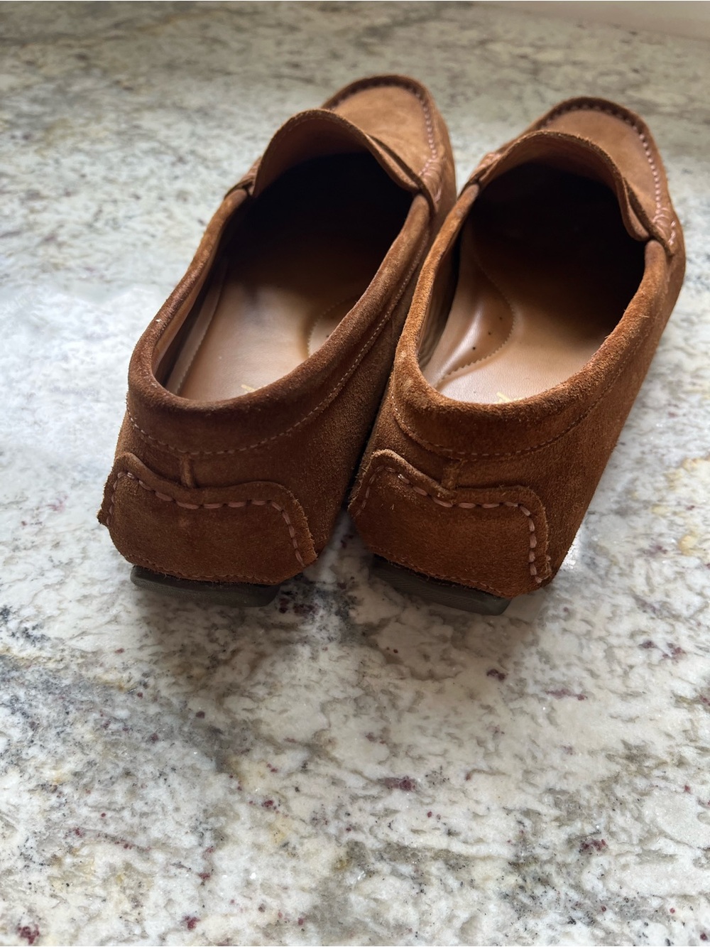Women's Suede Penny Loafers in Brown - Picture 3 of 4